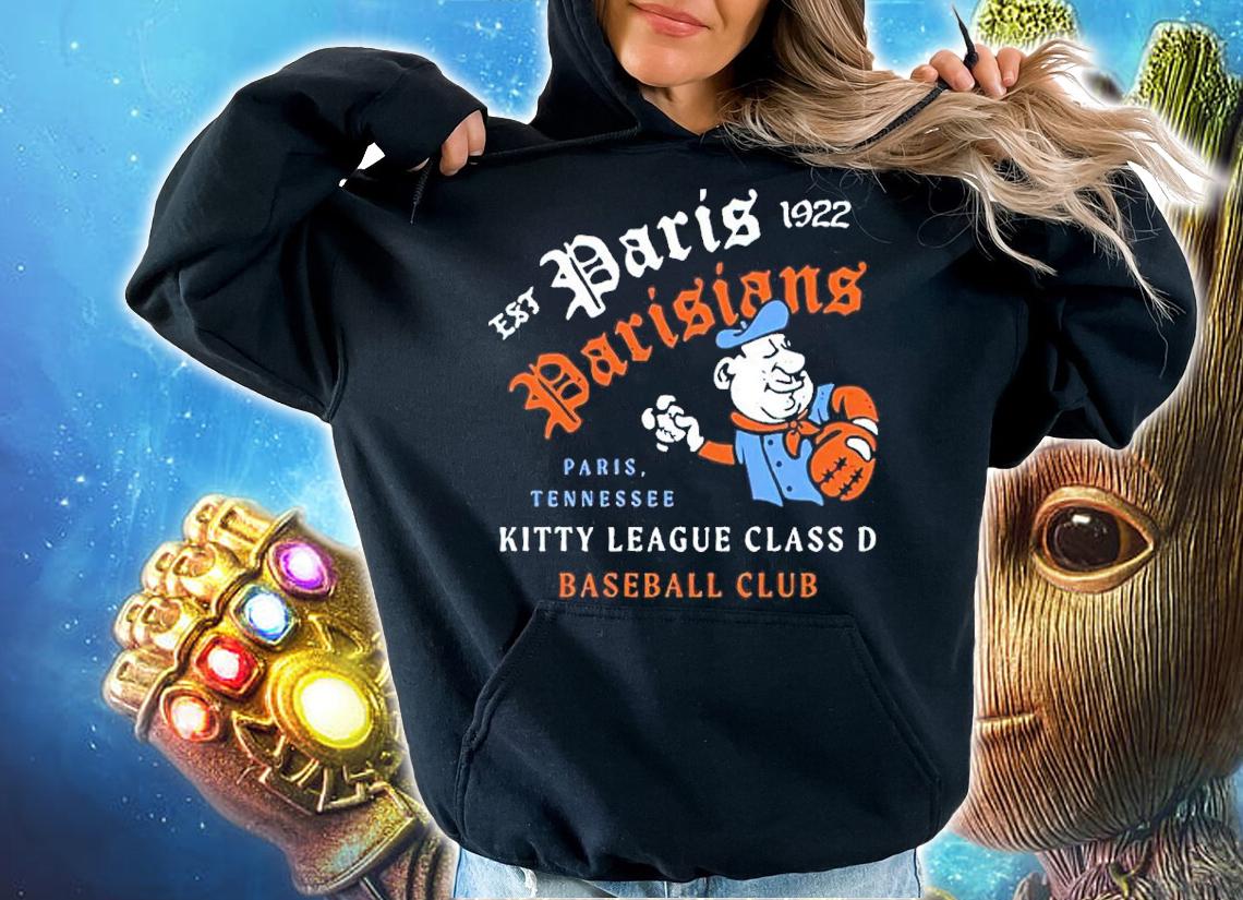 Paris Parisians Tennessee Kitty League Class D Baseball Club Shirt t-shirt hoodie