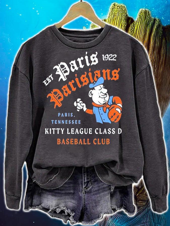 Paris Parisians Tennessee Kitty League Class D Baseball Club Shirt t-shirt sweatshirt