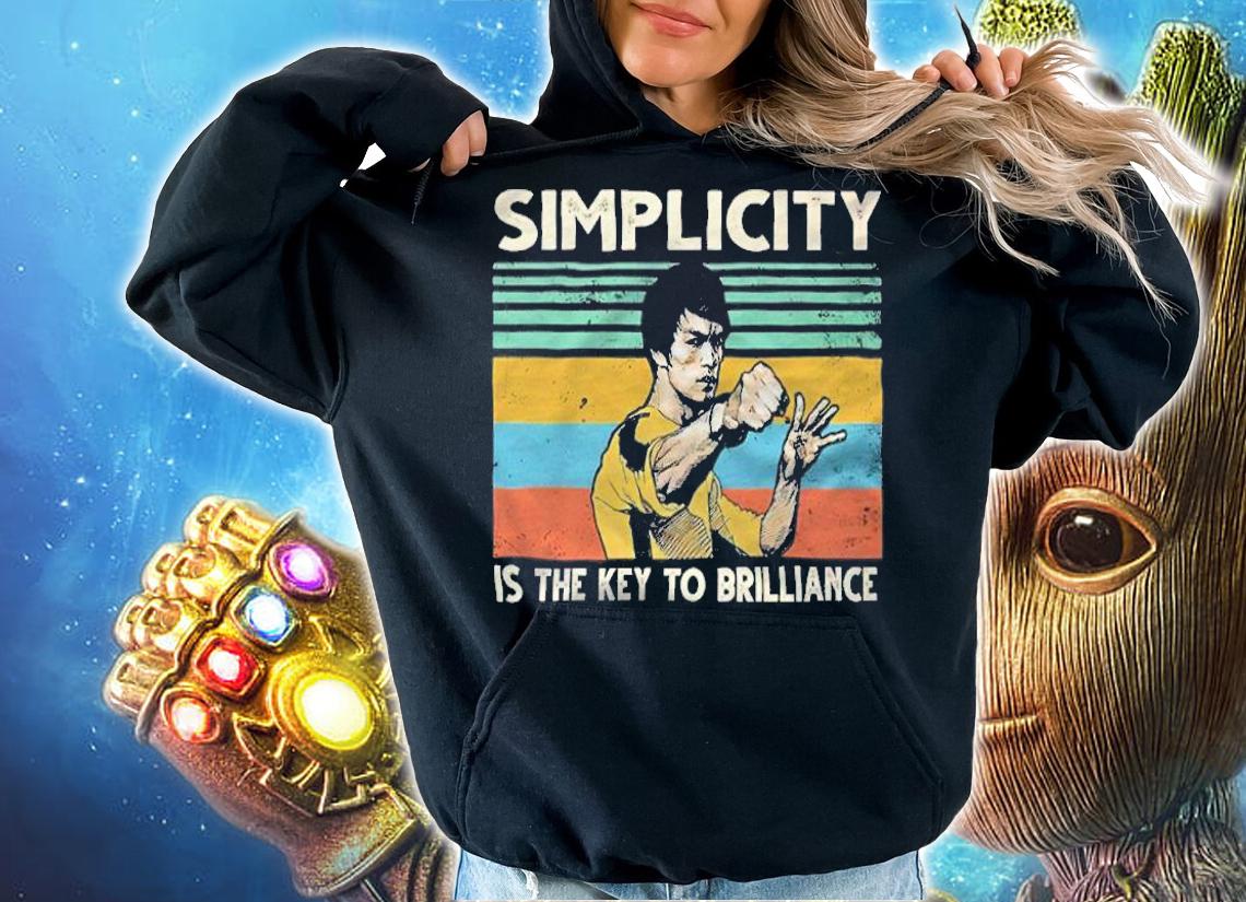 Simplicity is the key to brilliance vintage shirt t-shirt hoodie