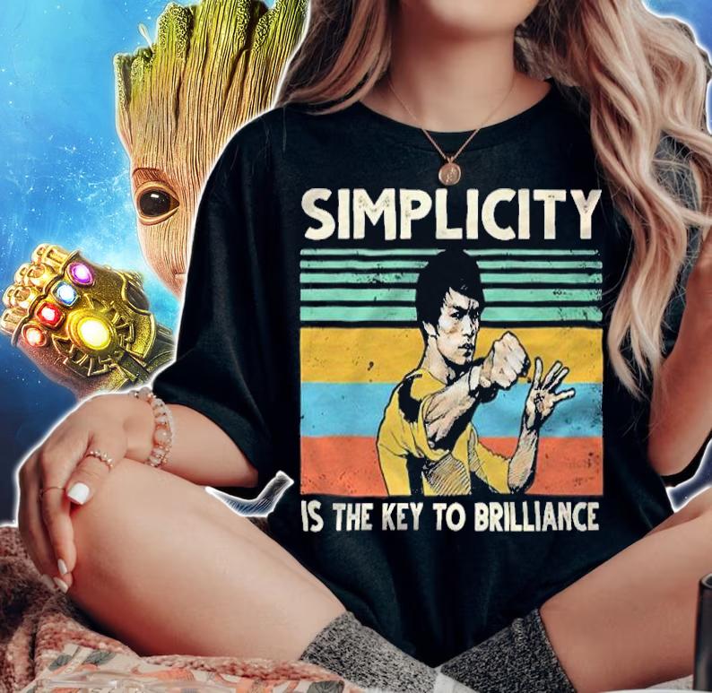Simplicity is the key to brilliance vintage shirt t-shirt woman shirt