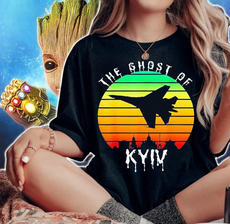 The Ghost Of Kyiv Vintage T-Shirt t-shirt woman shirt
