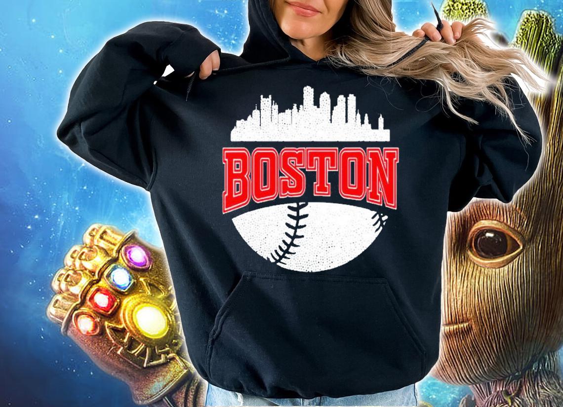 Vintage Boston Baseball Retro City Skyline T-Shirt t-shirt hoodie