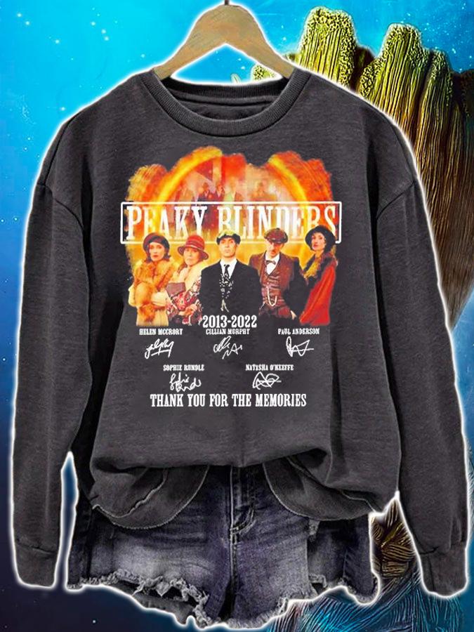 Peaky Blinders 2013-2022 Thank You For The Memories Signatures T-Shirt t-shirt sweatshirt