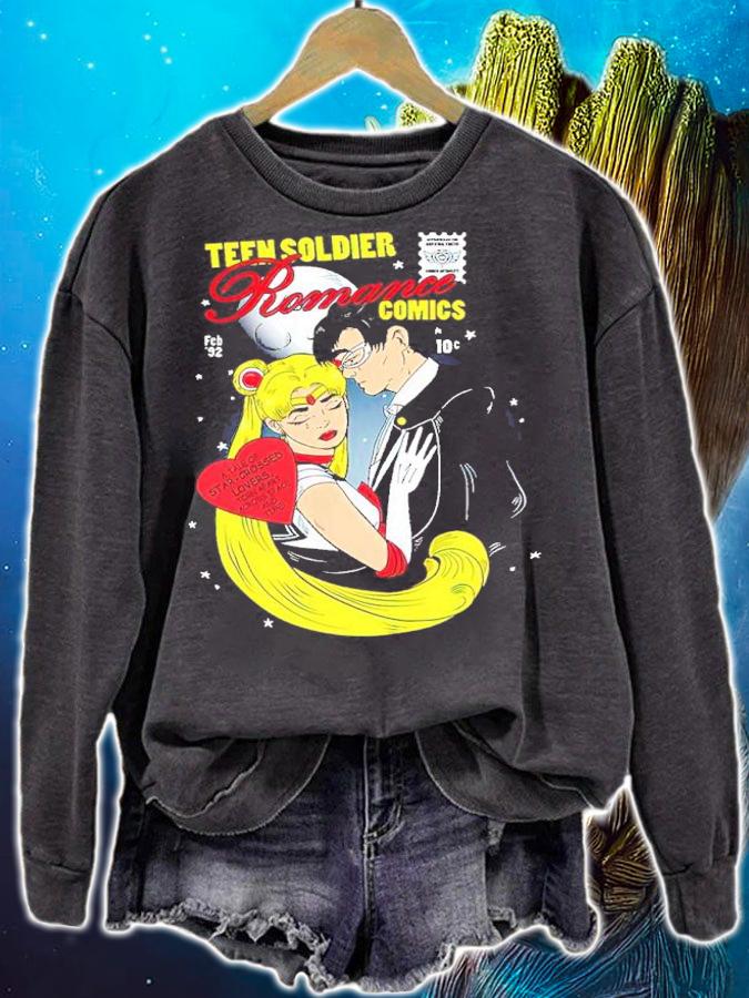 Sailor Moon Teen Soldier Romance Comic Shirt t-shirt sweatshirt