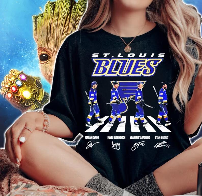 St Louis Blues Abbey Road Signature Shirt t-shirt woman shirt