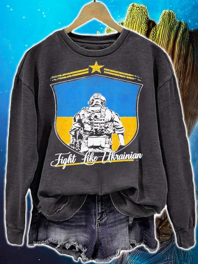 Fight Like Ukrainian Ukraine Flag Stand With Ukraine Support Free Ukraine T-Shirt t-shirt sweatshirt