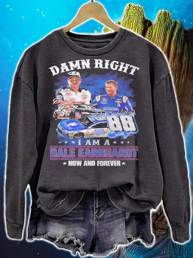 I am a Dale Earnhardt now and forever signatures shirt t-shirt sweatshirt