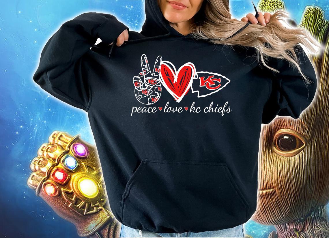 Kansas City Chiefs Peace Love Kc Chiefs t-shirt hoodie