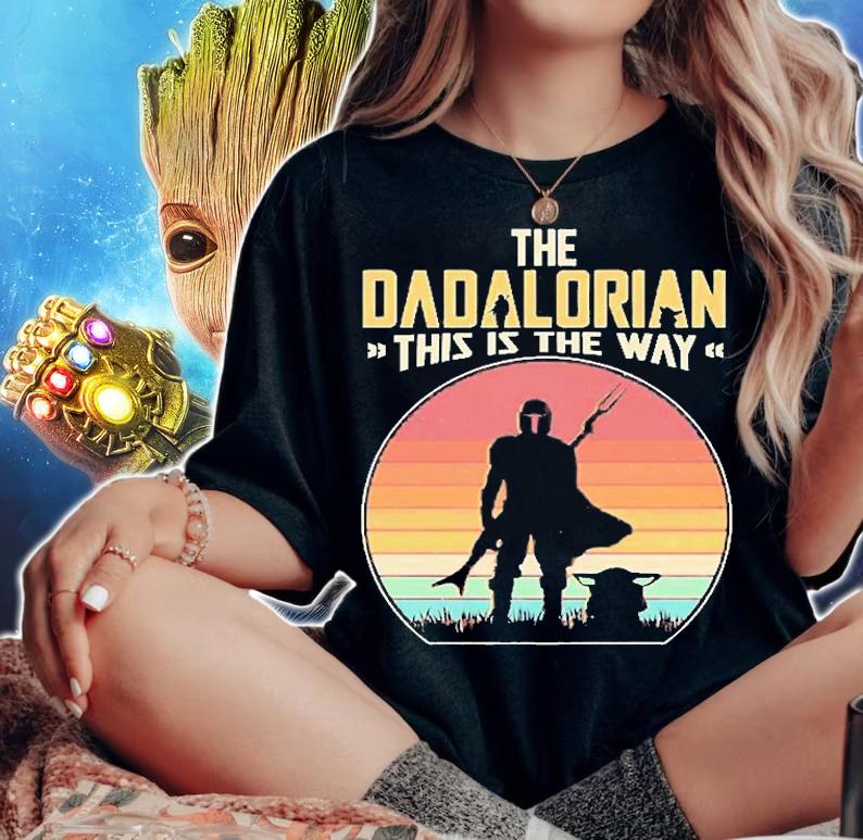 Vintage Styled The Dadalorian This Is the Way T-Shirt t-shirt woman shirt