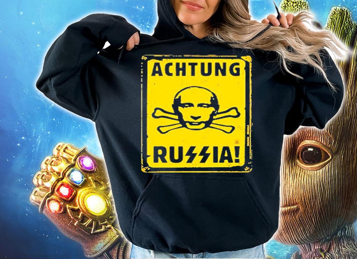 Vladimir Putin Achtung Russian T-Shirt t-shirt hoodie
