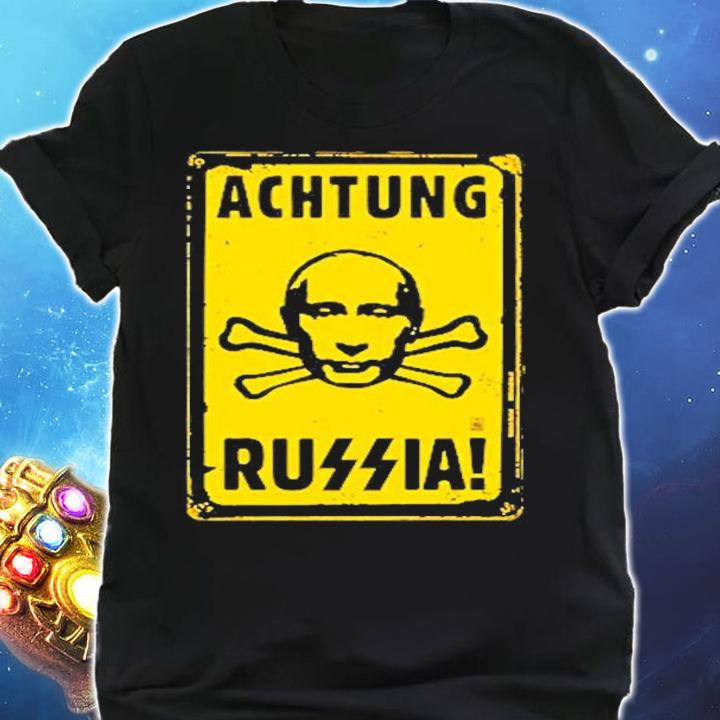 Vladimir Putin Achtung Russian T-Shirt t-shirt shirt
