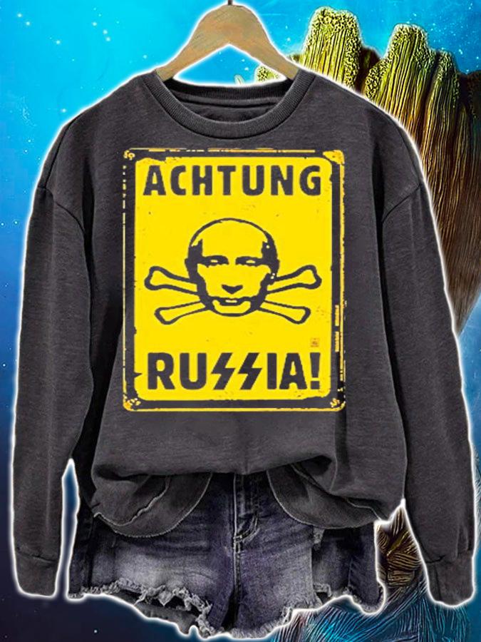 Vladimir Putin Achtung Russian T-Shirt t-shirt sweatshirt