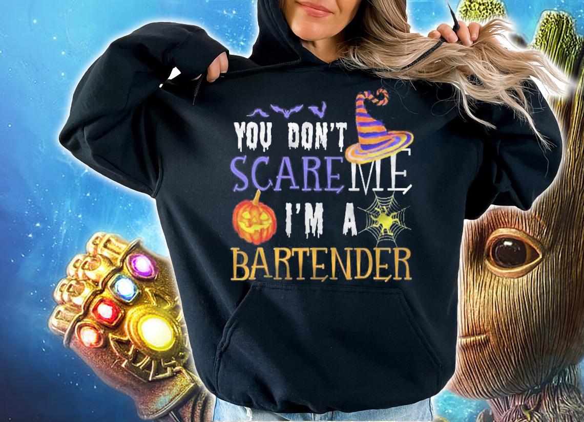 You Dont Scare Bartender Funny Outfit Halloween Costume shirt t-shirt hoodie