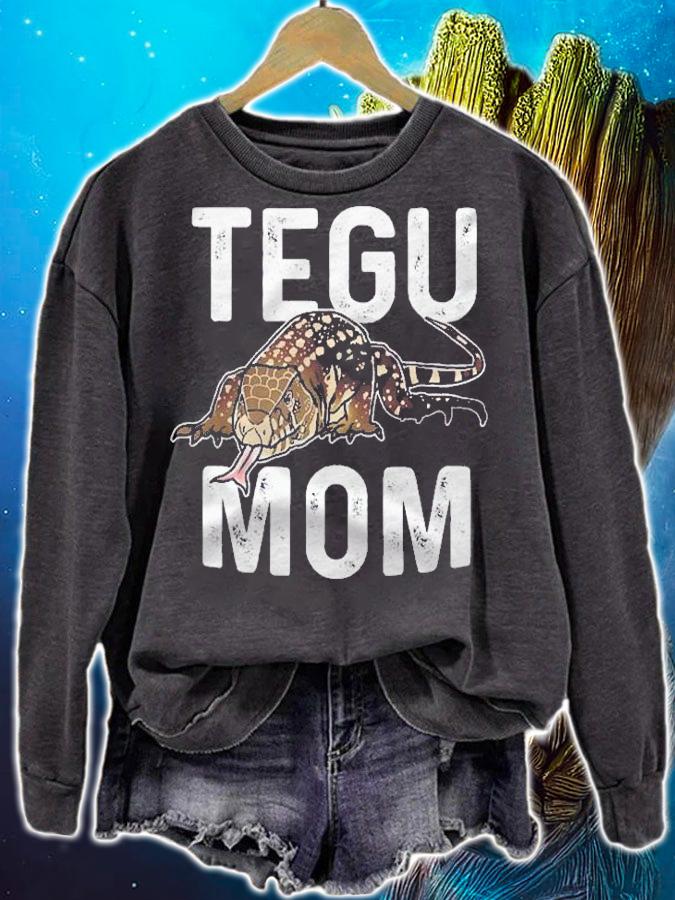 Funny Argentine Black White Tegu Mom Gift Huge Lizard Gift Shirt t-shirt sweatshirt