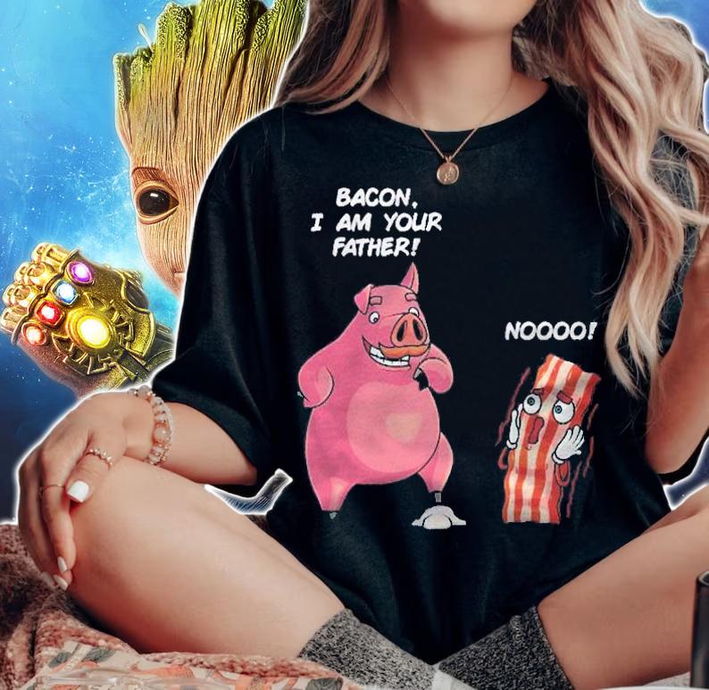 Funny Bacon I Am Your Father Gift For Men Kids Meat Lovers Shirt t-shirt woman shirt