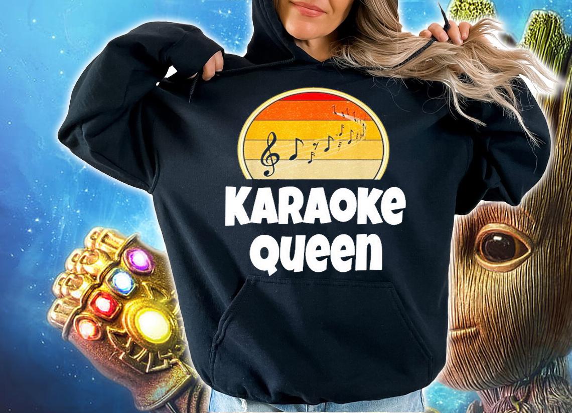 Funny Choir Acapella Karaoke Queen Singer Gift Shirt Retro T-Shirt t-shirt hoodie