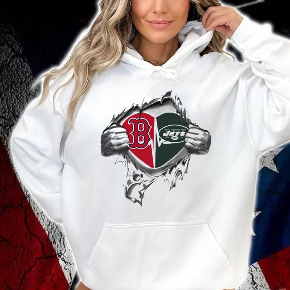 Blood Inside Me Boston Red Sox And New York Jets t-shirt hoodie