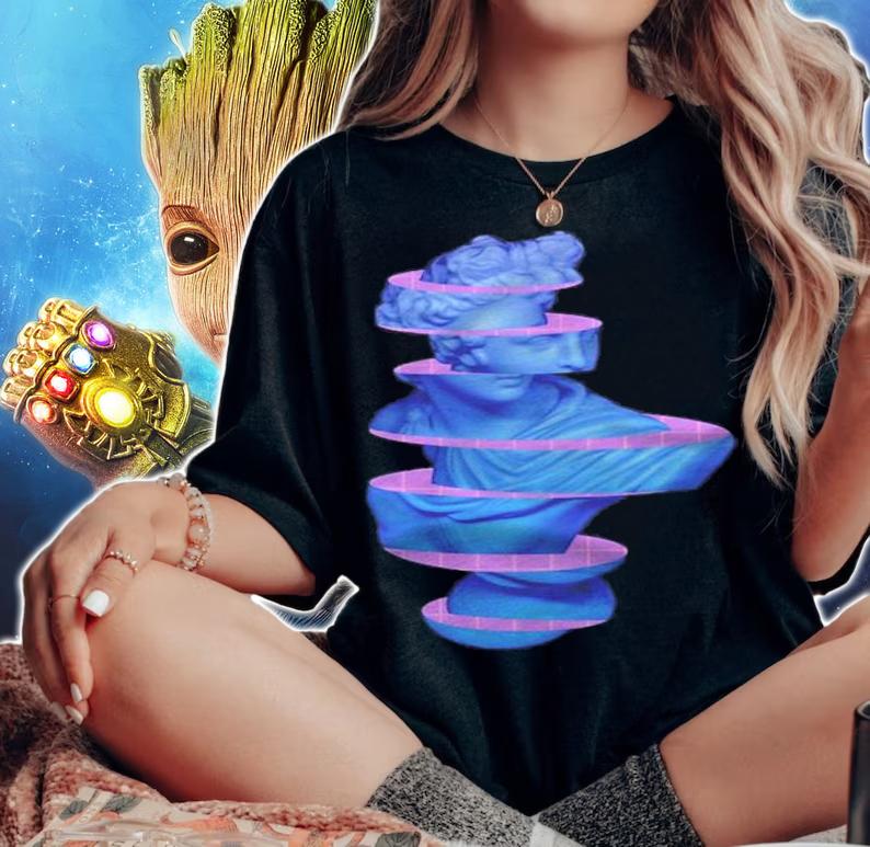 Classic Marble Roman Greek Sliced Statue Shirt t-shirt woman shirt