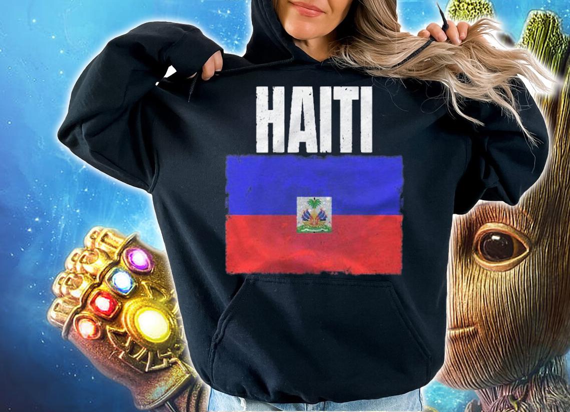 Distressed Haiti Flag Graphic For Men Women Hayti Haitian Premium Shirt t-shirt hoodie