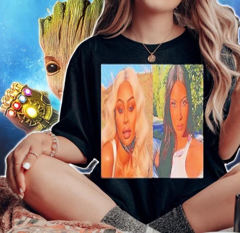 Kim Kardashian Blac Chyna T-Shirt t-shirt woman shirt