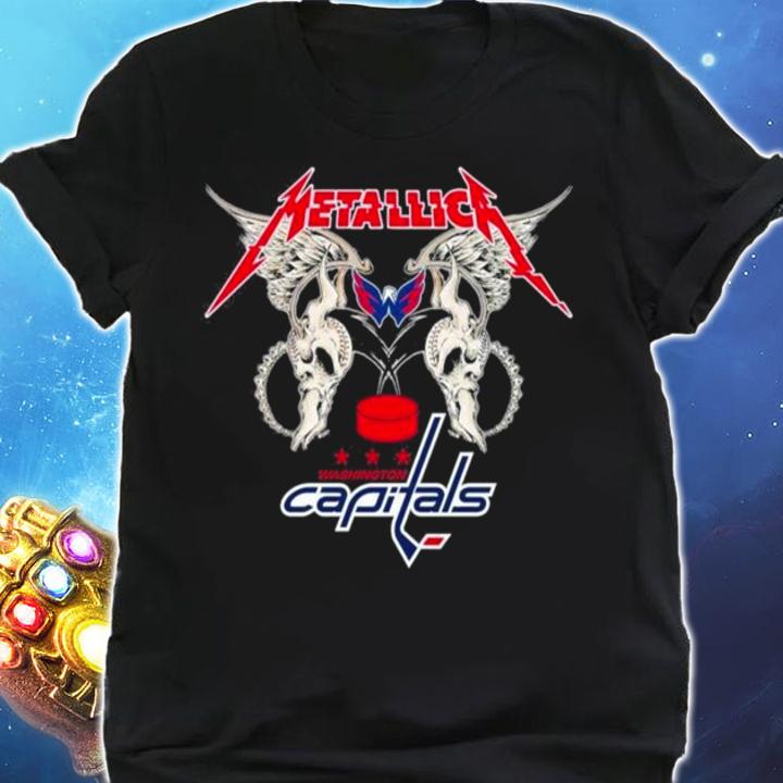 Metallica Wings Washington Capitals Logo t-shirt shirt
