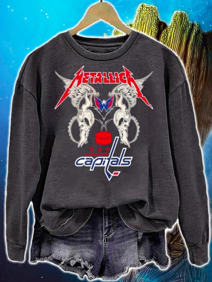 Metallica Wings Washington Capitals Logo t-shirt sweatshirt