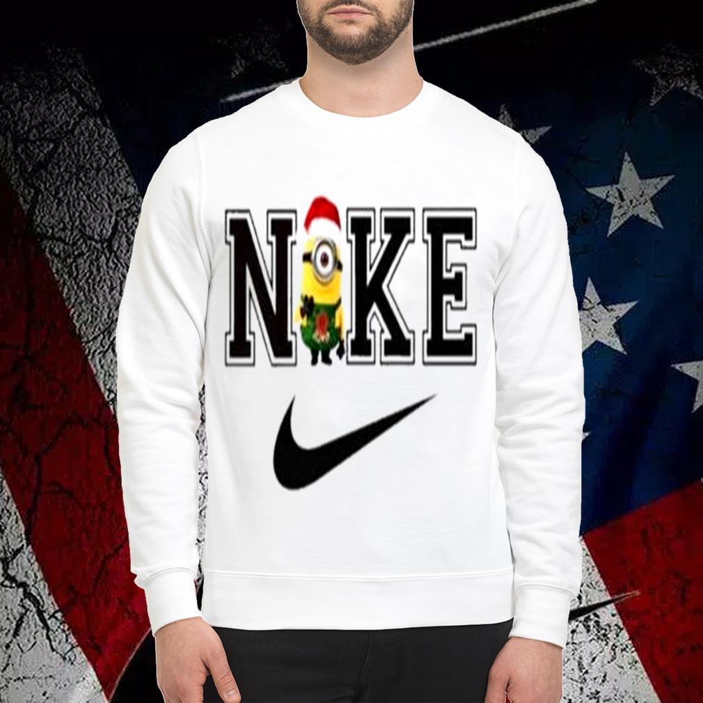 Nike Logo One Eye Minions Christmas t-shirt sweatshirt
