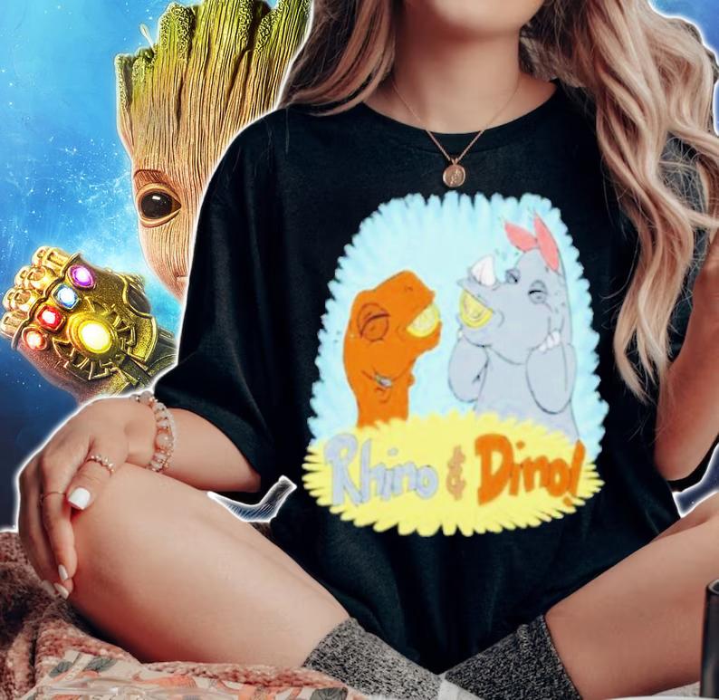 Rhino And Dino Lemon Smiles Shirt t-shirt woman shirt