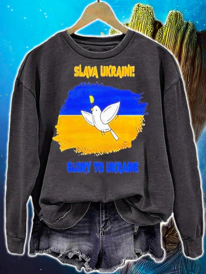 Slava Ukraini Glory To Ukraine Ukrainian Flag Peace & Dove Save Ukraine shirt t-shirt sweatshirt