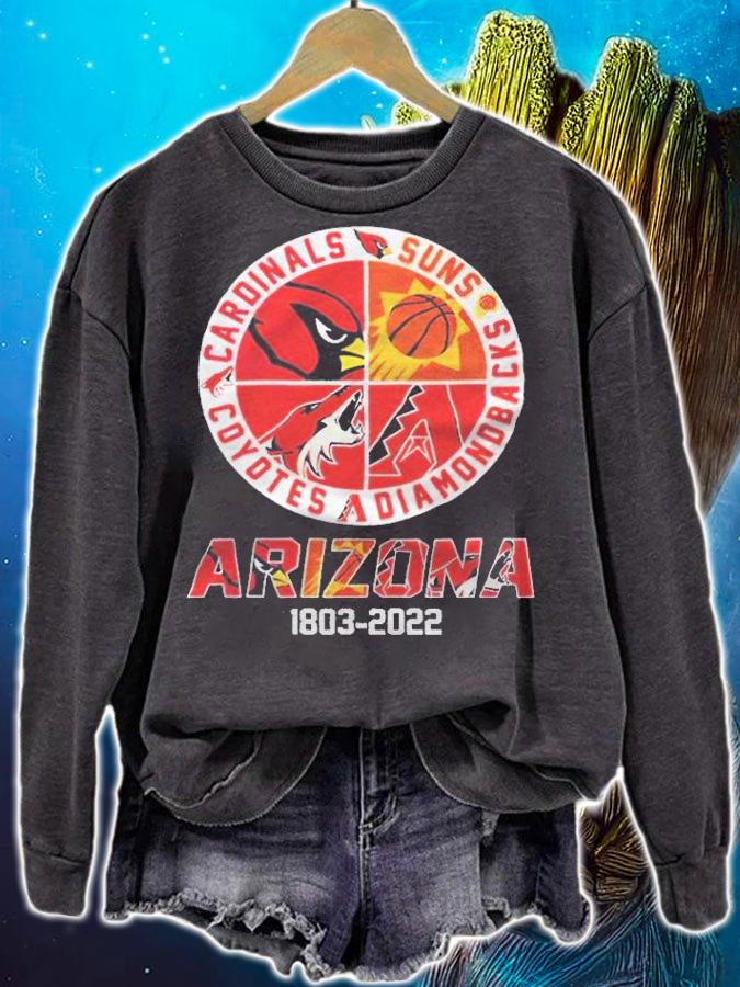 Arizona Sports Teams 1803 2022 Cardinals Suns Diamondbacks Coyotes t-shirt sweatshirt