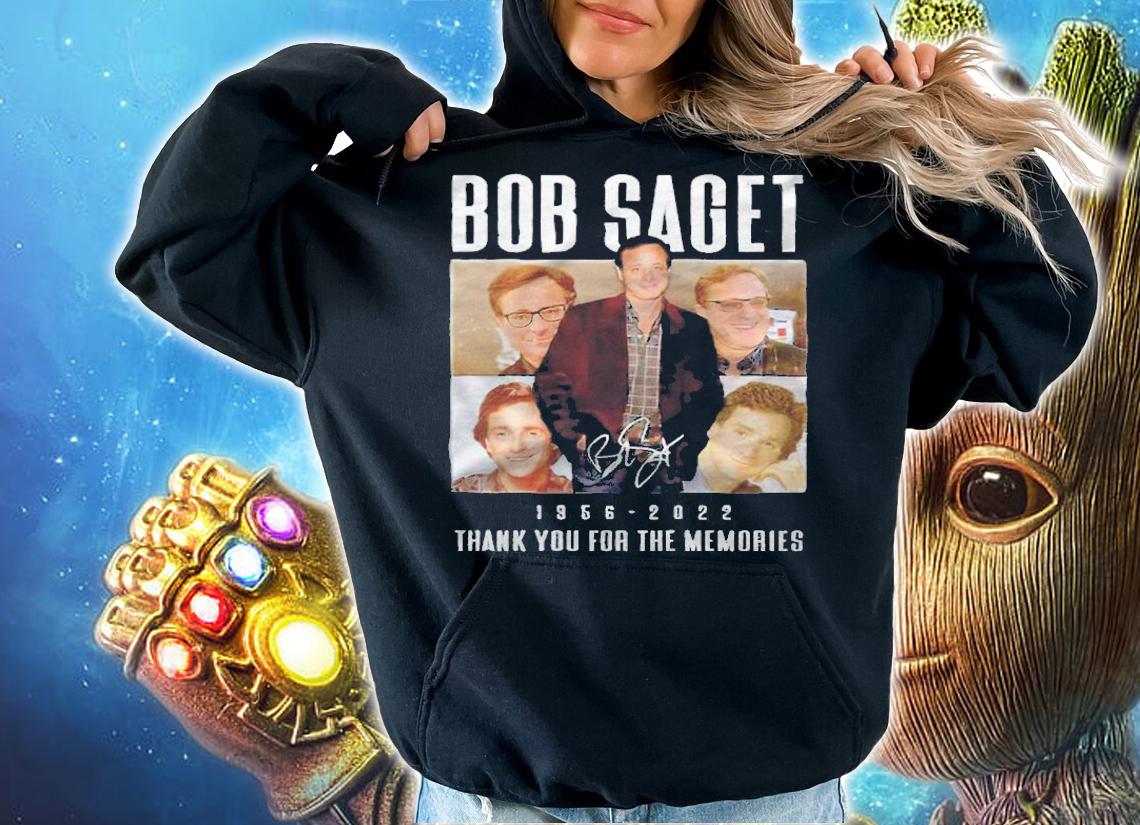Bob Saget signature 1956 2022 thank you for the memories vintage t-shirt hoodie