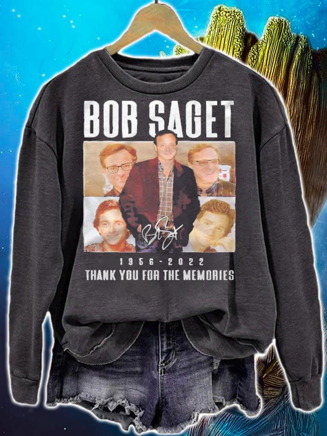 Bob Saget signature 1956 2022 thank you for the memories vintage t-shirt sweatshirt