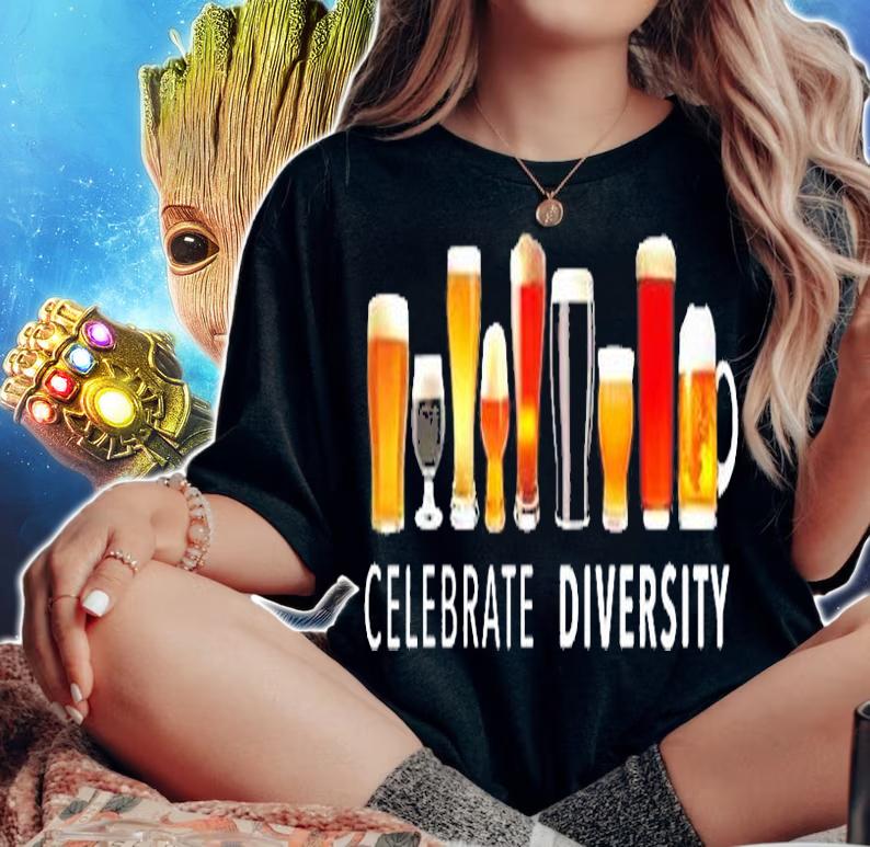 Celebrate Diversity Craft Beer T-Shirt woman shirt