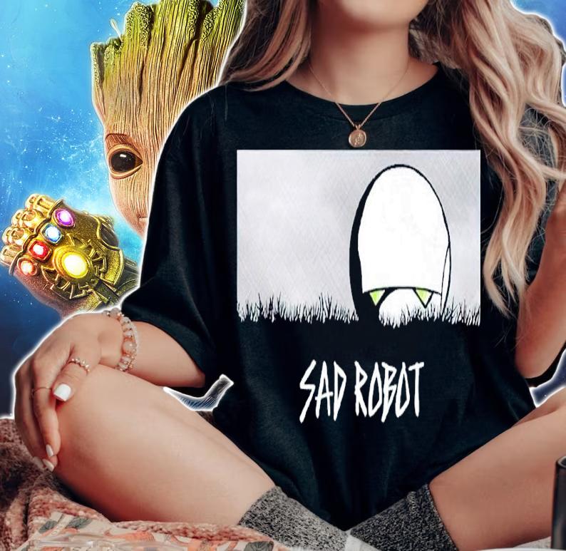 Marvin The Paranoid Android Sad Robot Shirt woman shirt