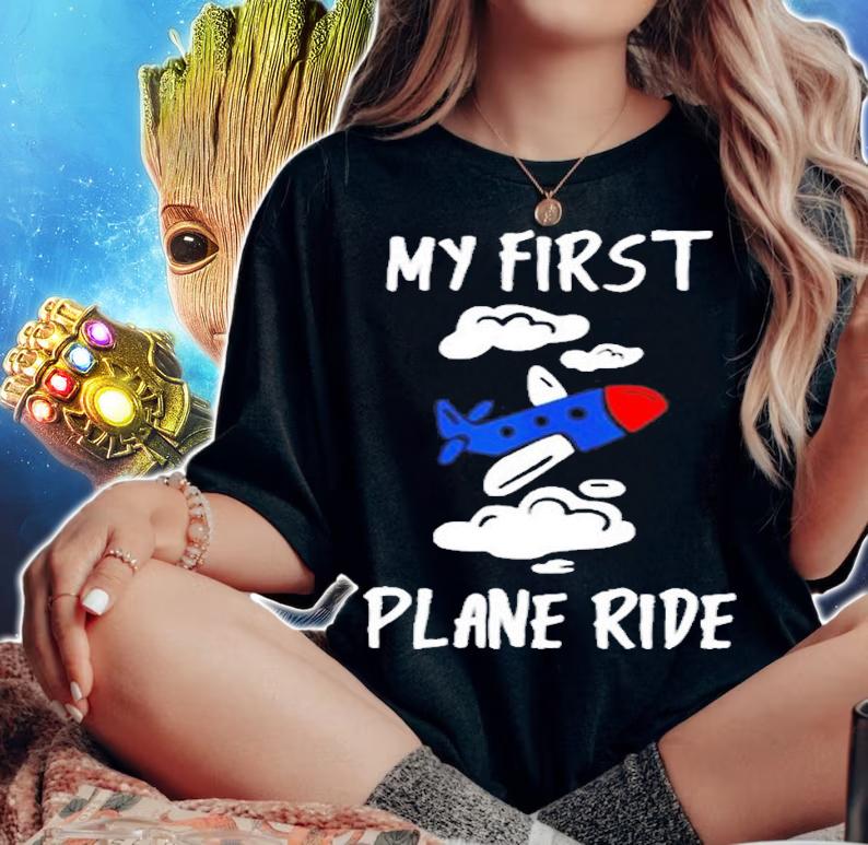 My First Plane Ride T-Shirt woman shirt