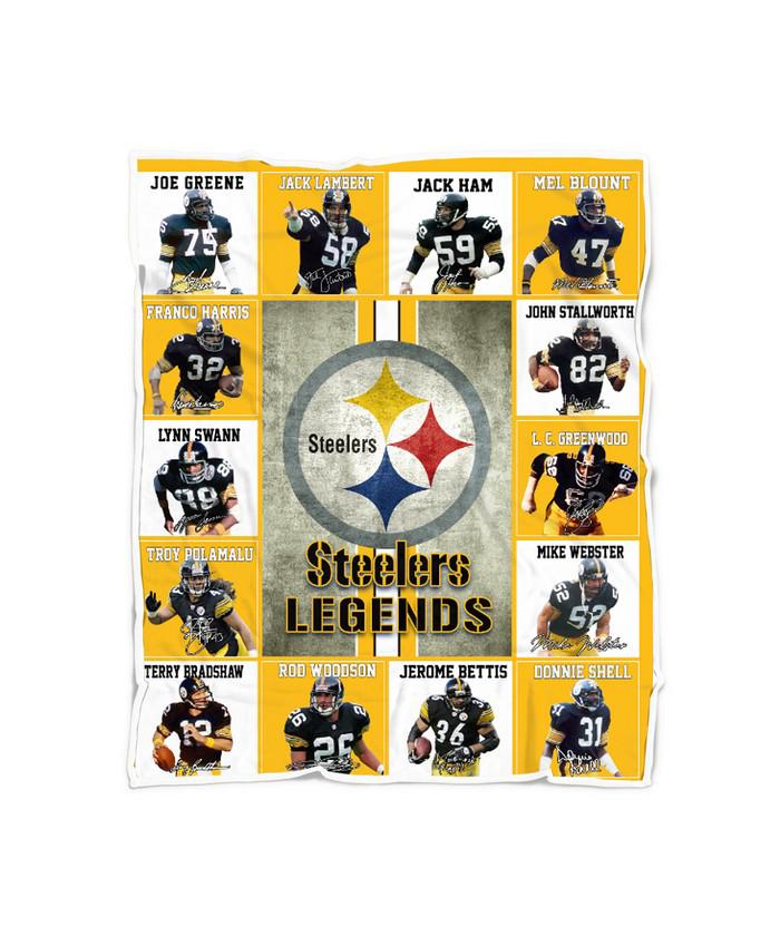 Pittsburgh Steelers Legends Signature Quilt blanket shirt