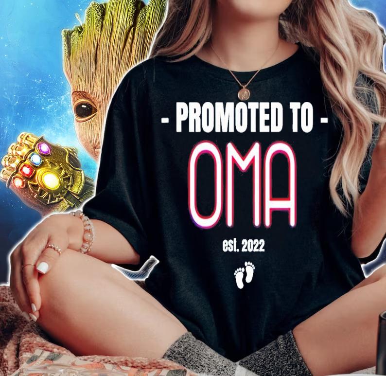 Promoted To Oma Est 2022 Shirt woman shirt