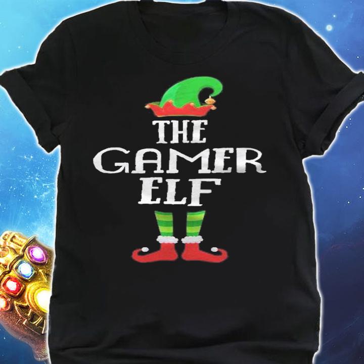 The Gamer Elf Group Matching Family Gaming Christmas Gift T-shirt shirt