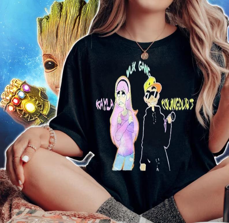Youtube Vuxvux Kayla Vux Gang Youngdurt T-shirt woman shirt