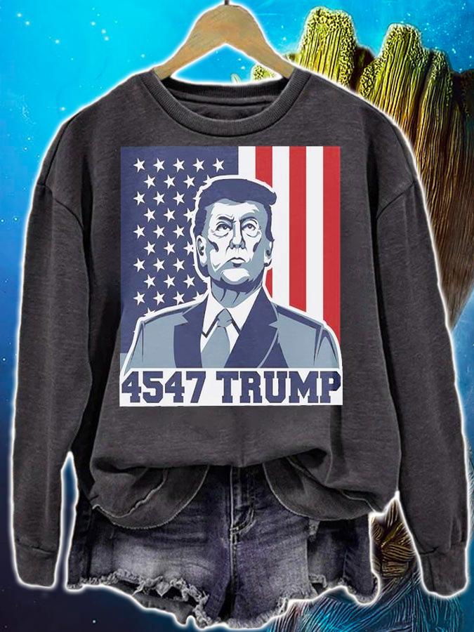 Donald Trump 4547 Trump American Flag t-shirt sweatshirt