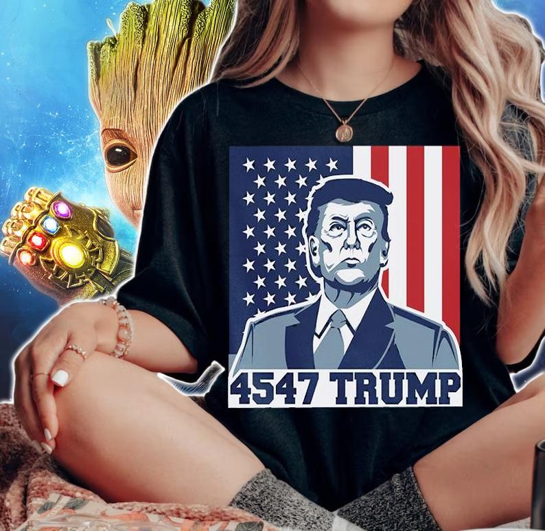 Donald Trump 4547 Trump American Flag t-shirt woman shirt