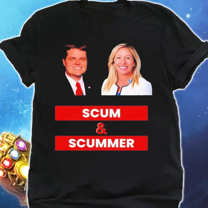 Marjorie Taylor Greene And Matt Gaetz Scum And Scummer shirt shirt