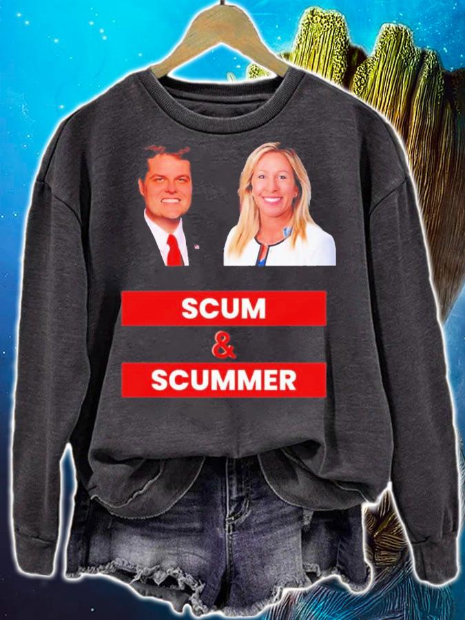 Marjorie Taylor Greene And Matt Gaetz Scum And Scummer shirt sweatshirt