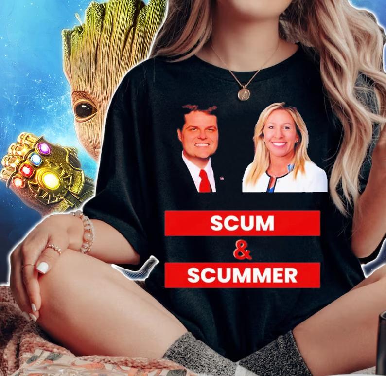 Marjorie Taylor Greene And Matt Gaetz Scum And Scummer shirt woman shirt