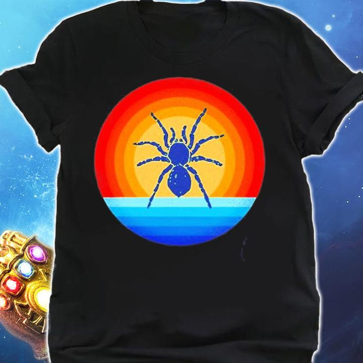 Spider Retro Vintage 60S 70S Sunset Tarantula Bug Insect Men T-Shirt shirt