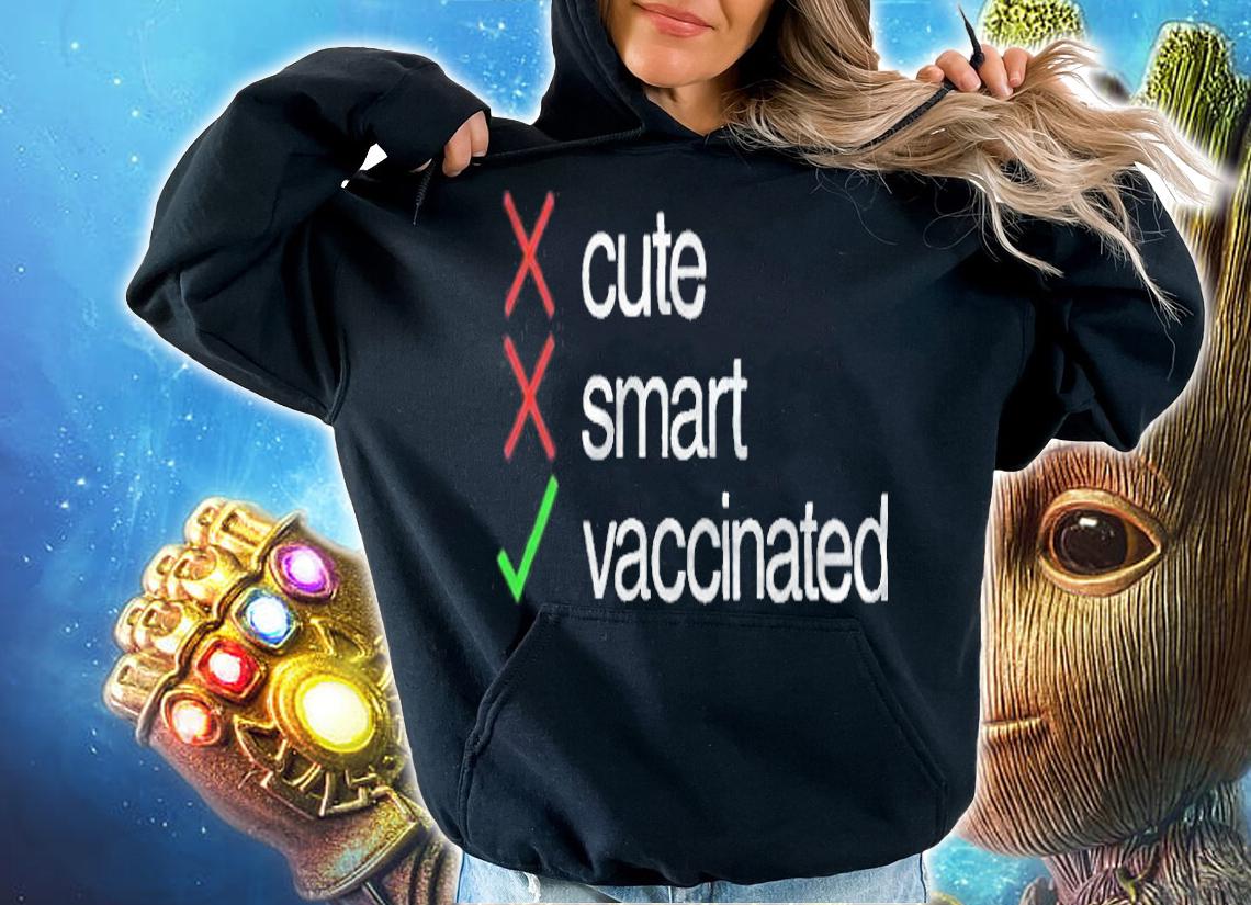 Cute smart vaccinated T-shirt hoodie