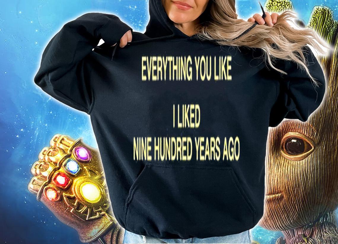 Everything You Like I Liked Nine Hundred Years Ago T-Shirt hoodie