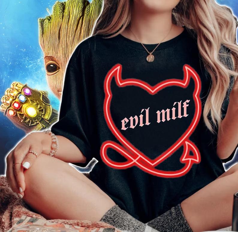 Evil Milf Kielbasa Garage T-Shirt woman shirt