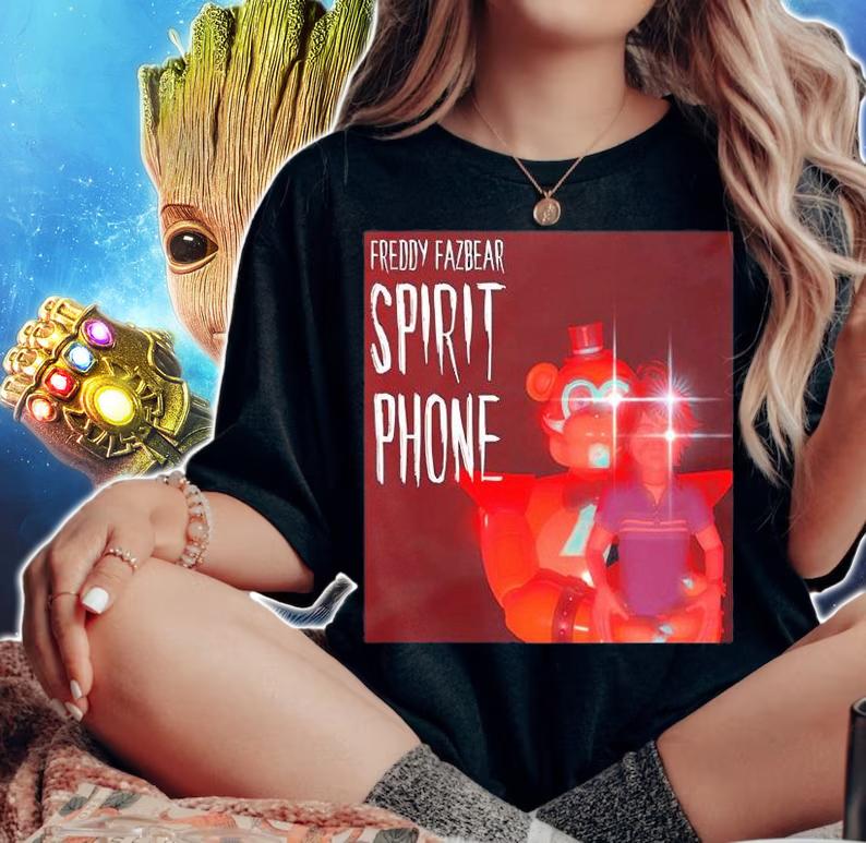 Freddy Fazbear Spirit Phone T-Shirt woman shirt