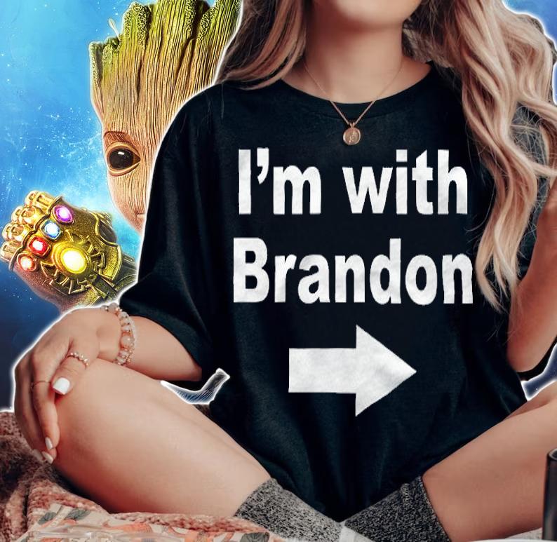 I'm With Brandon FJB Funny Anti Biden Chant T-Shirt woman shirt
